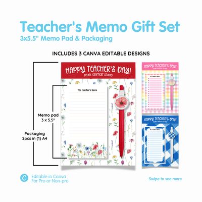 Teacher's Memo Gift Set