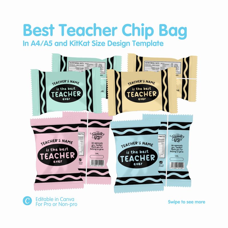 Best Teacher Chip Bag