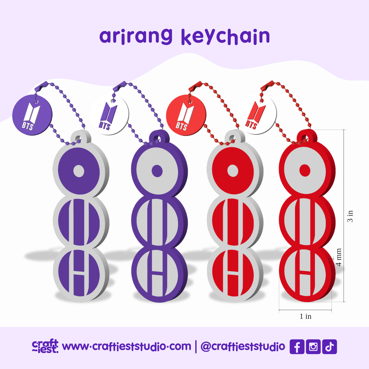 BTS Arirang Clickers & Keychain
