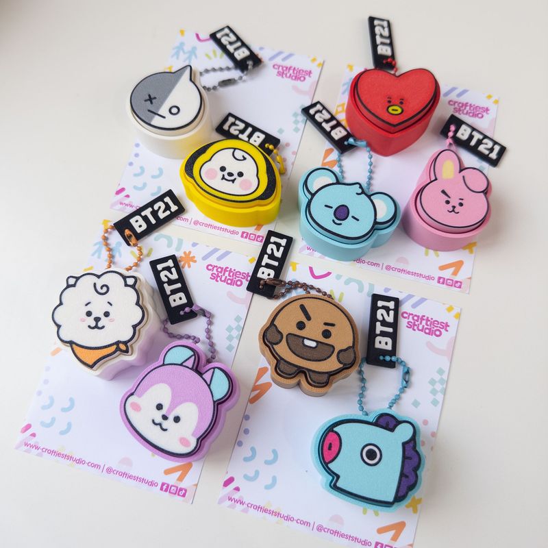 BT21 Clicker Keychain