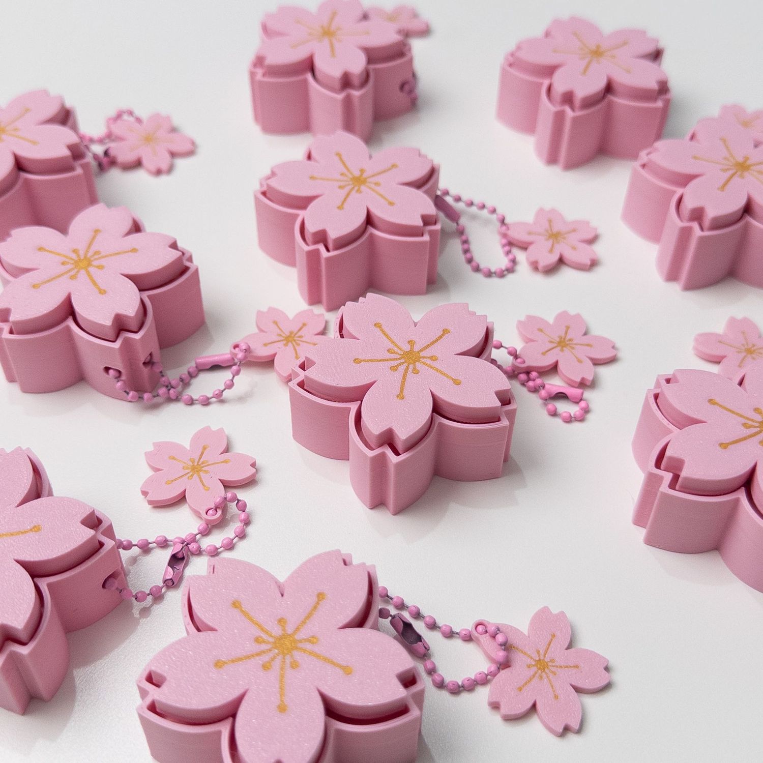 Sakura Clicker Keychain