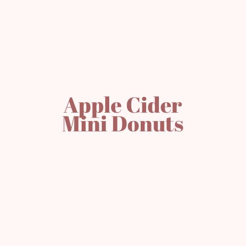 Apple Cider Mini Donuts (5 Pack)