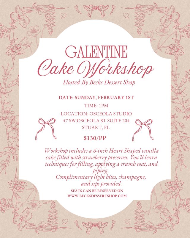 Galentine Cake Workshop