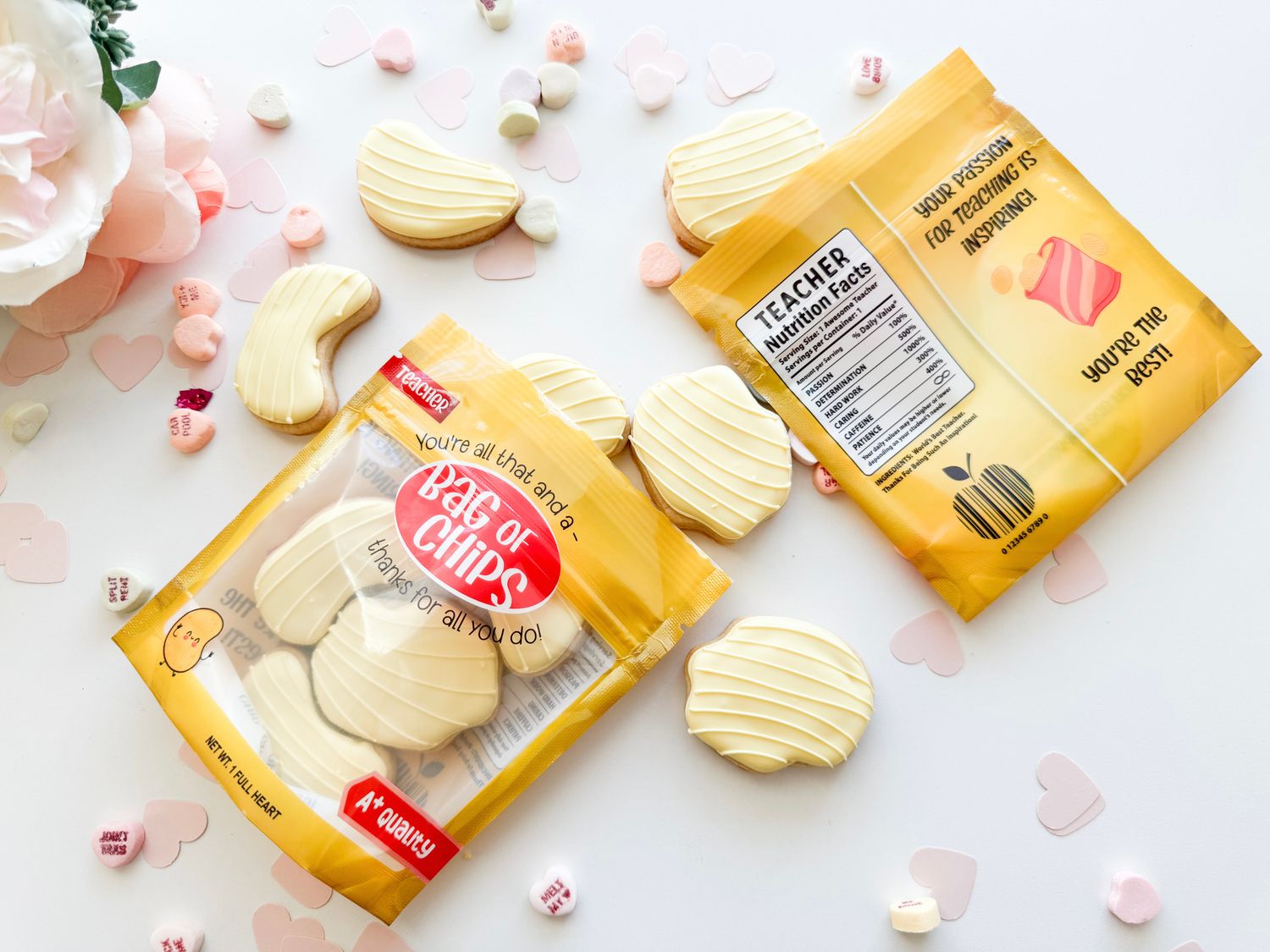 Teacher Chip Sugar Cookies