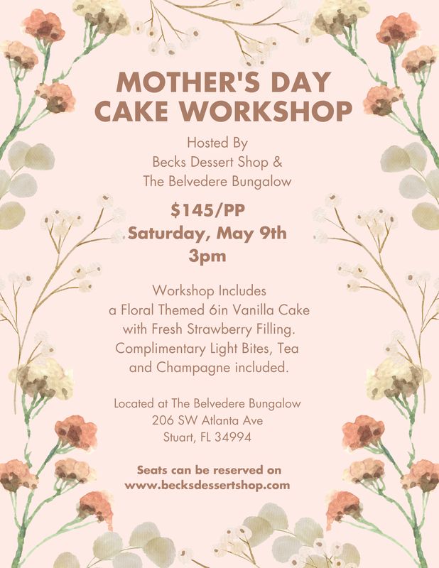 Mother's Day Cake Workshop