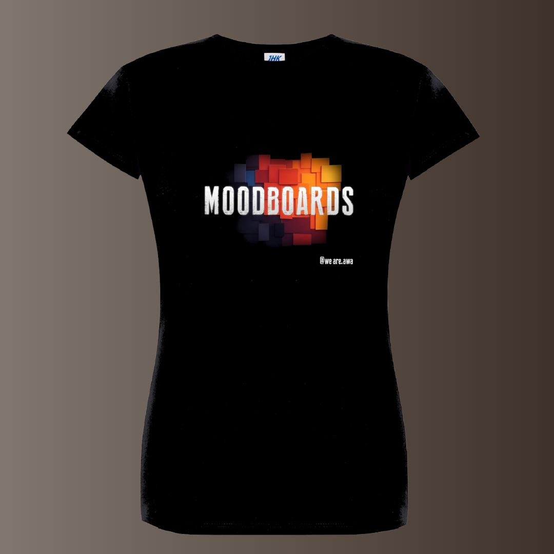 CAMISETA ENTALLADA "MOODBOARDS"