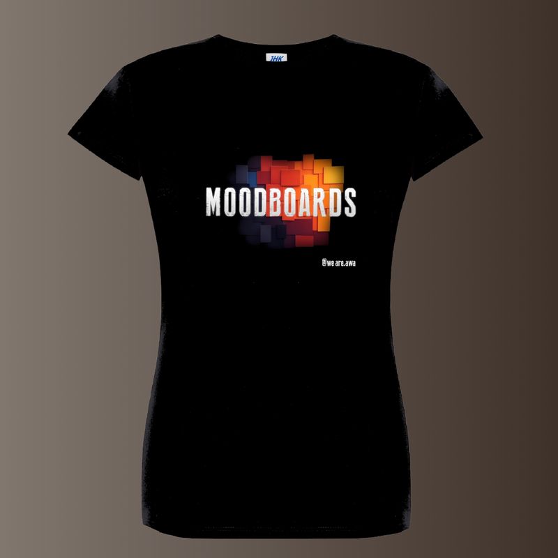 CAMISETA ENTALLADA "MOODBOARDS"