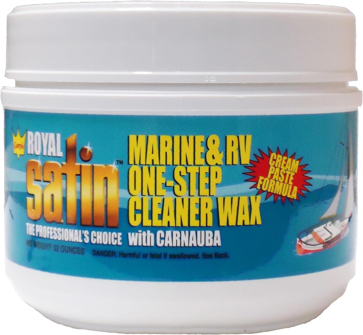 Garry's Royal Satin Marine & RV ONE STEP Cleaner Wax (1 Quart)