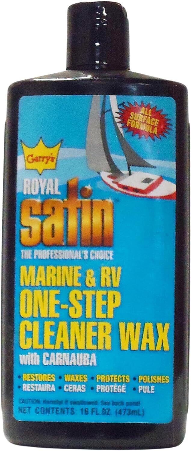 Garry's Royal Satin - One Step Marine and RV Cleaner Wax 16 FL OZ