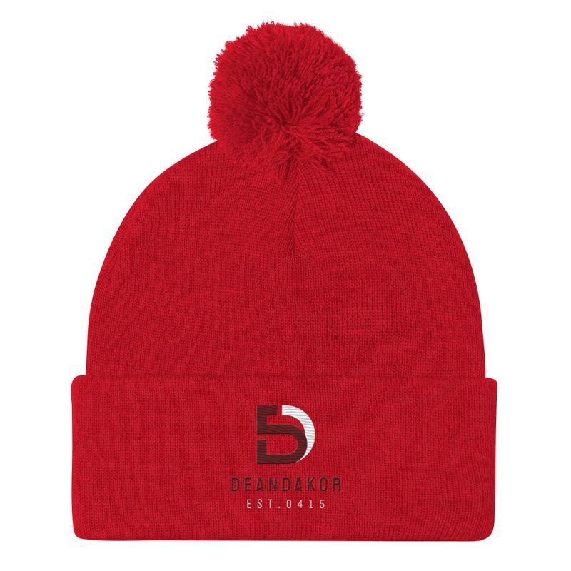 DEANDAKOR Women's Holiday Pom-Pom Beanie