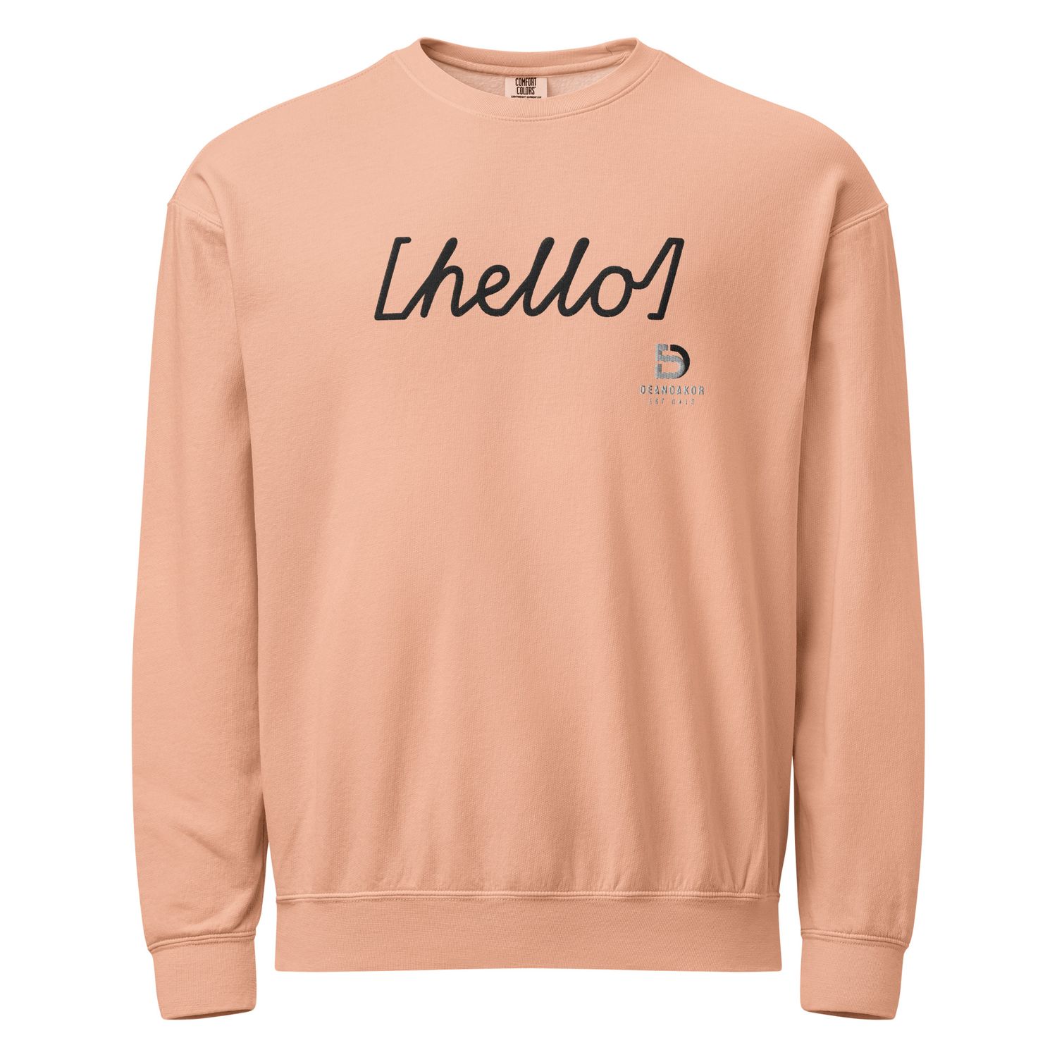 DEANDAKOR Women&#39;s garment-dyed fleece crewneck sweatshirt