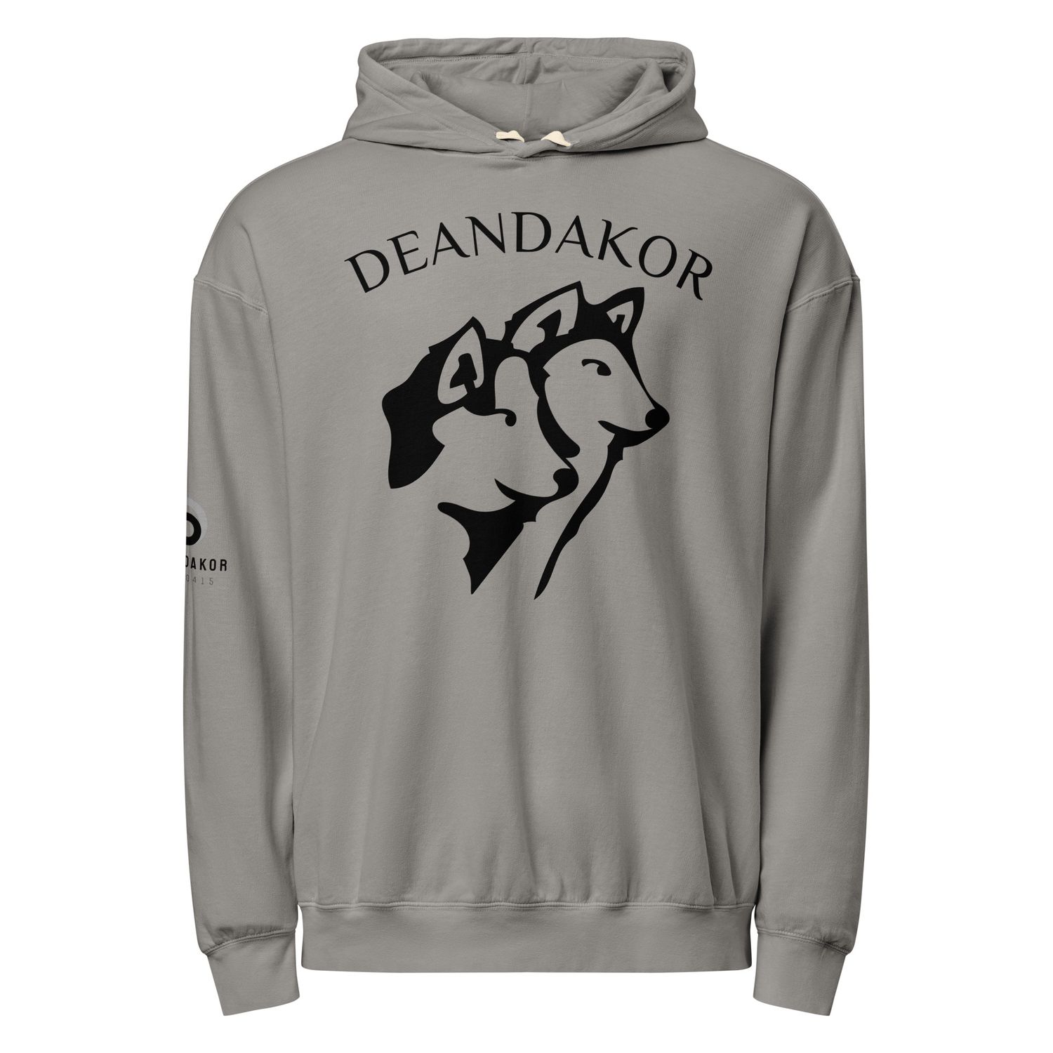 DEANDAKOR garment-dyed lightweight hoodie