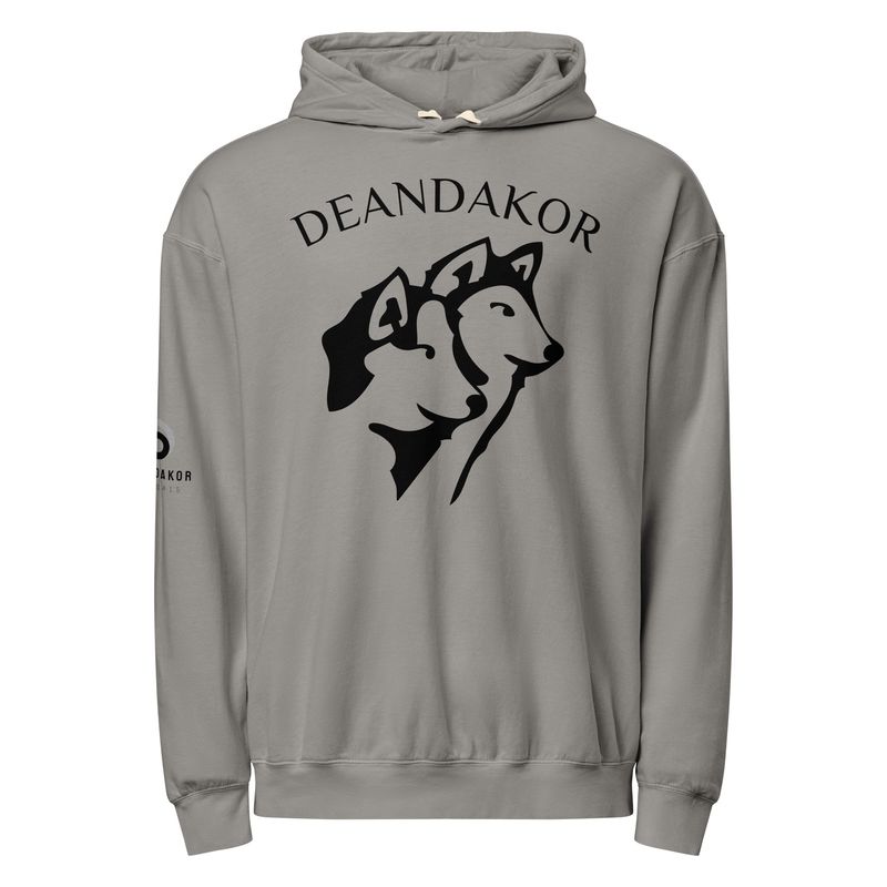 DEANDAKOR garment-dyed lightweight hoodie