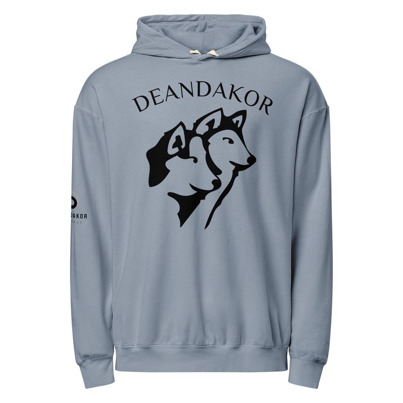 DEANDAKOR garment-dyed lightweight hoodie