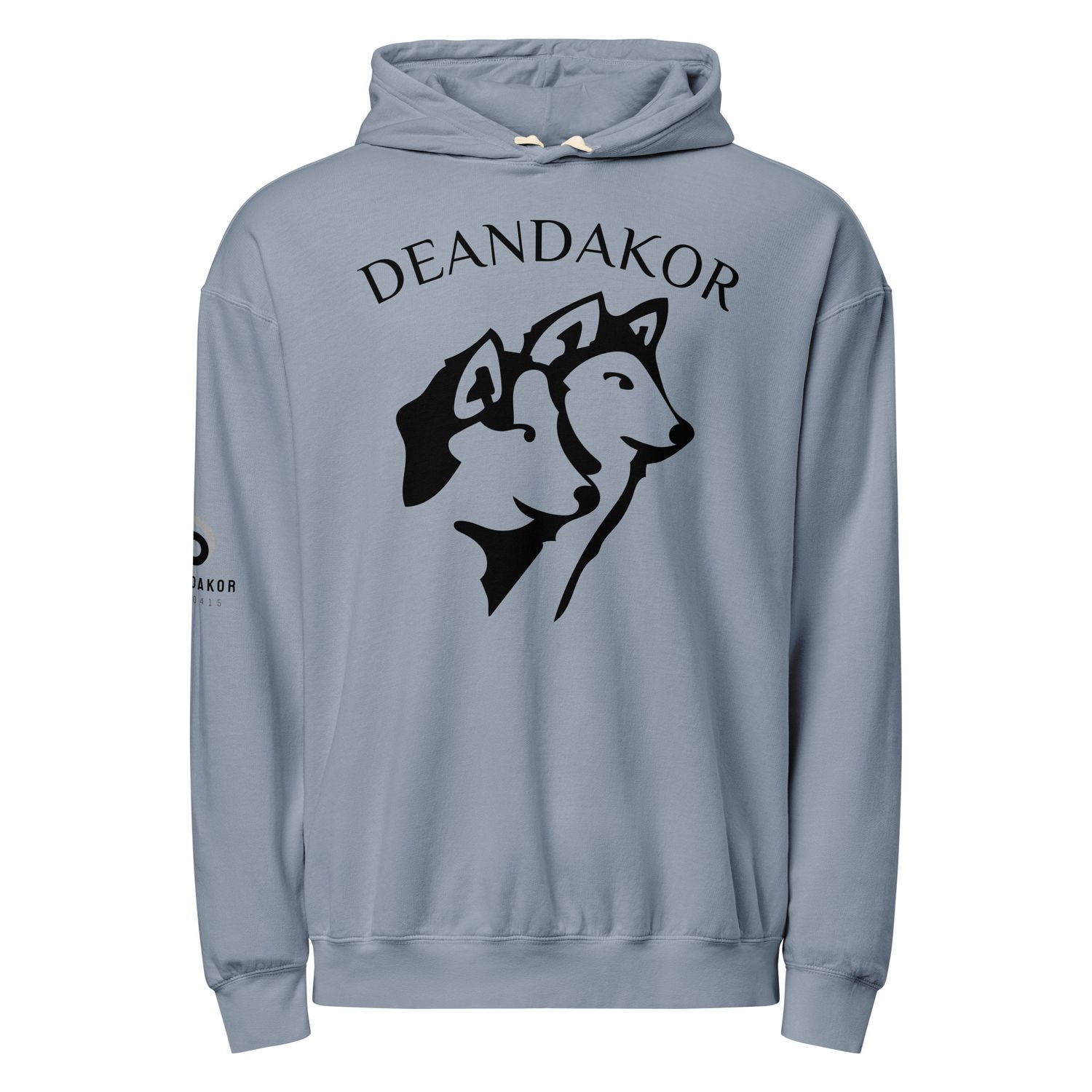 DEANDAKOR garment-dyed lightweight hoodie