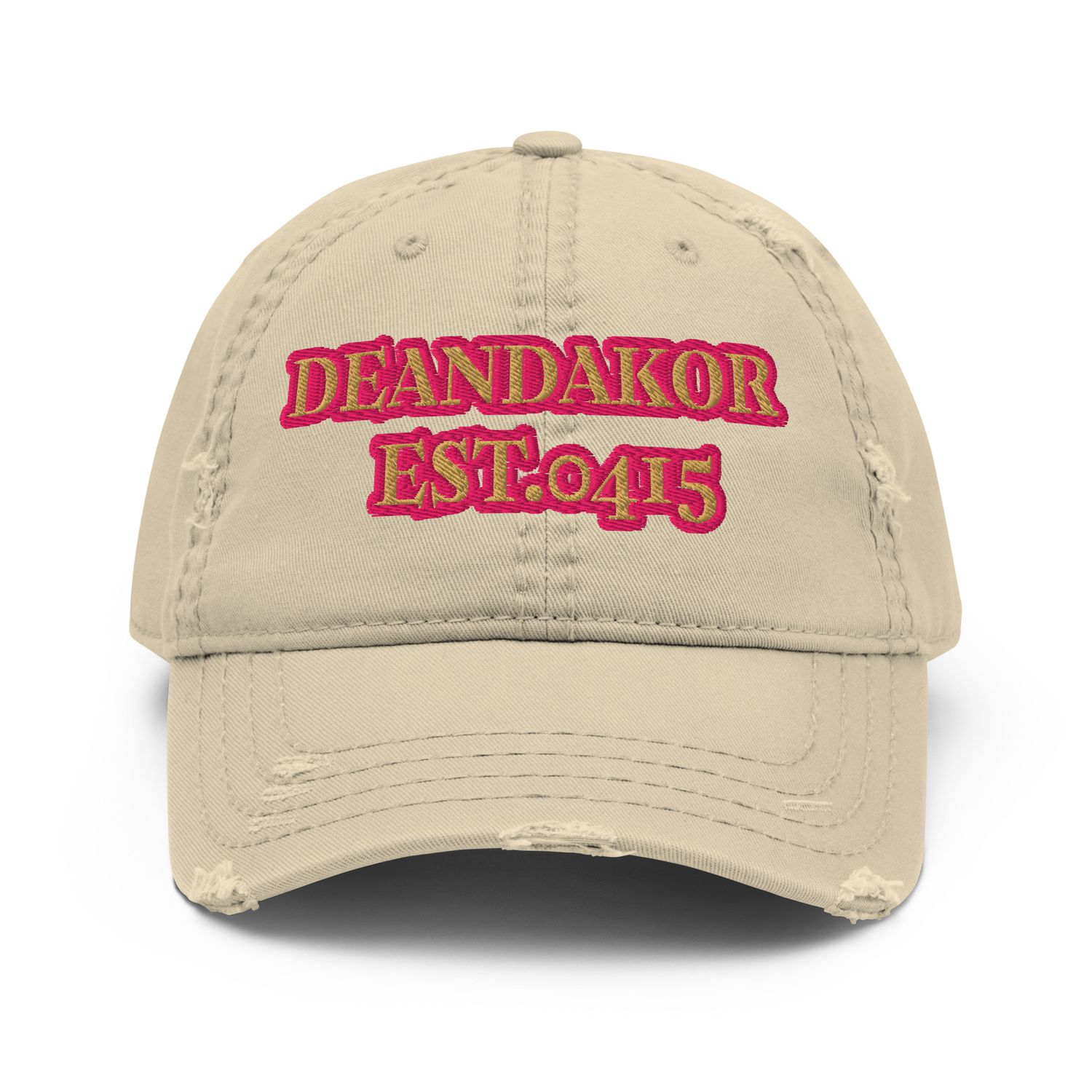 DEANDAKOR Distressed Dad Hat