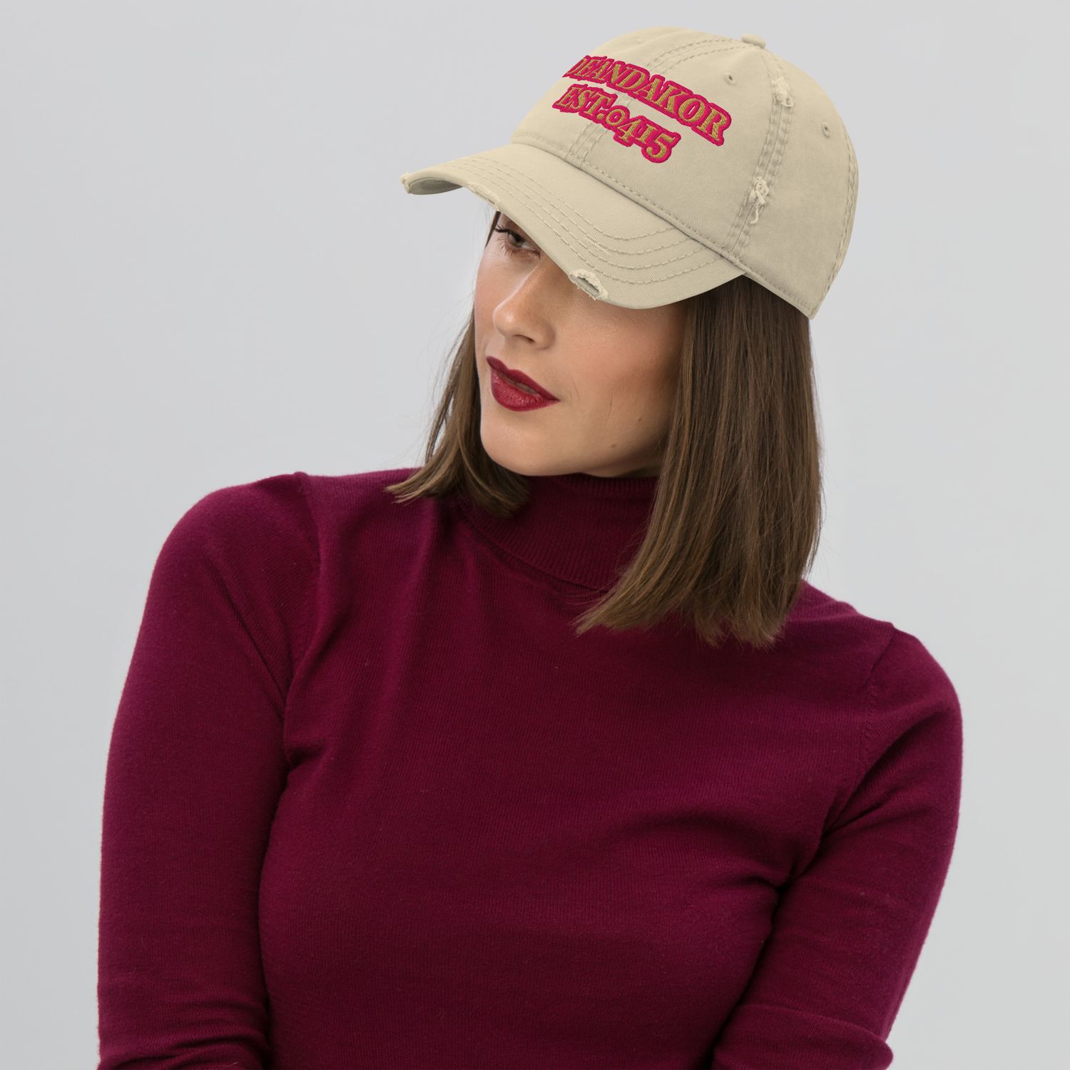 DEANDAKOR Distressed Dad Hat