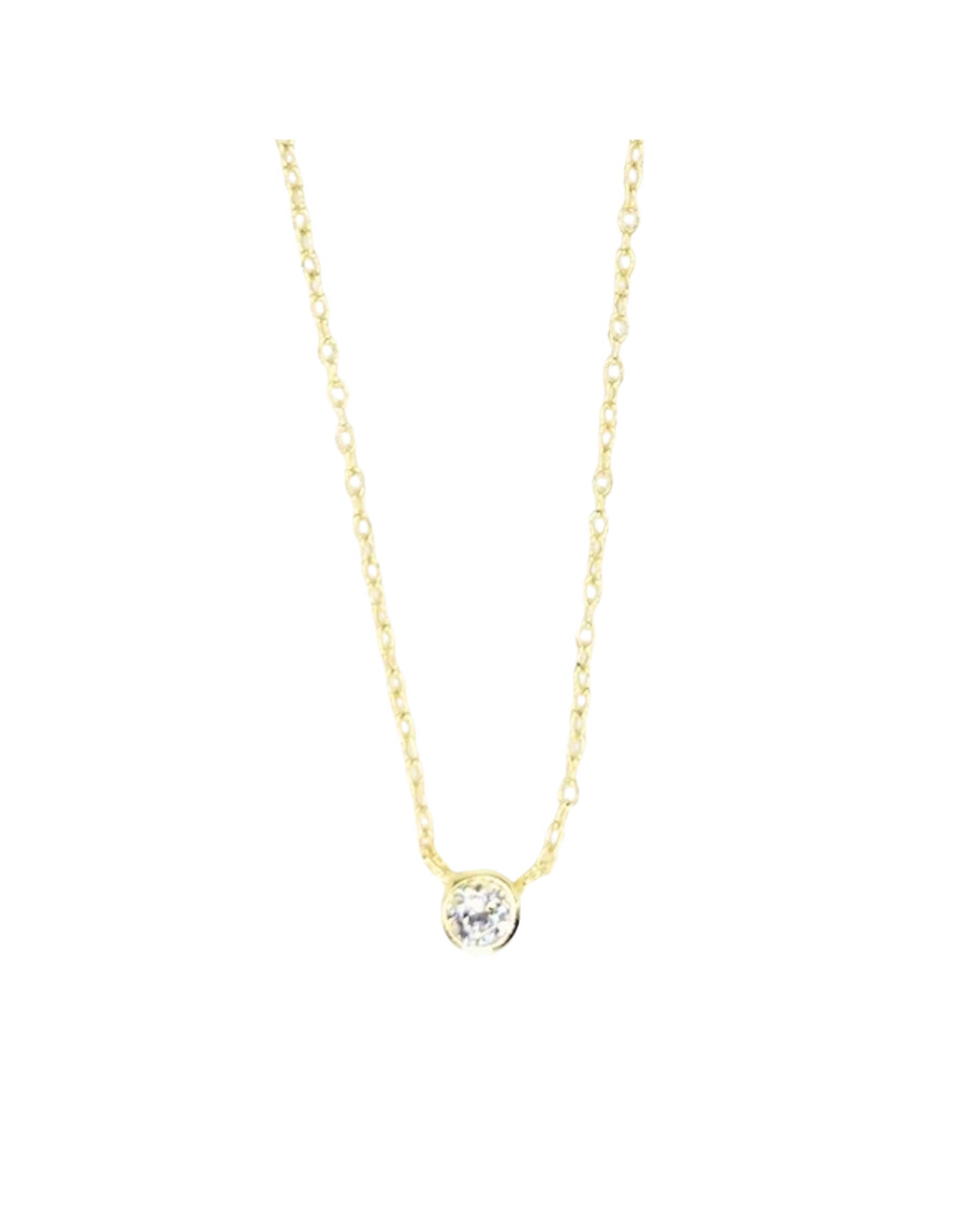Single Crystal on Chain Necklace