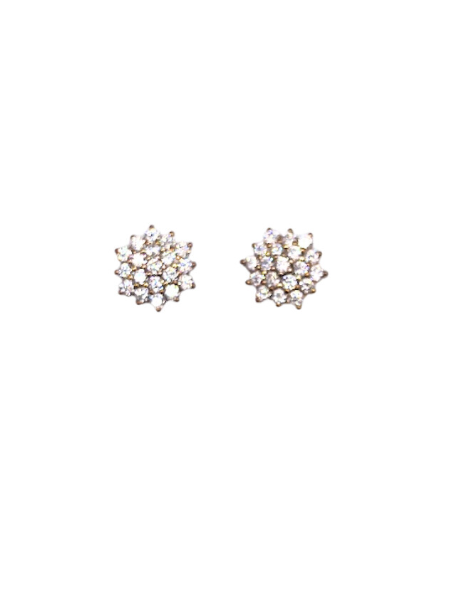 Earring- Pave Cluster Studs
