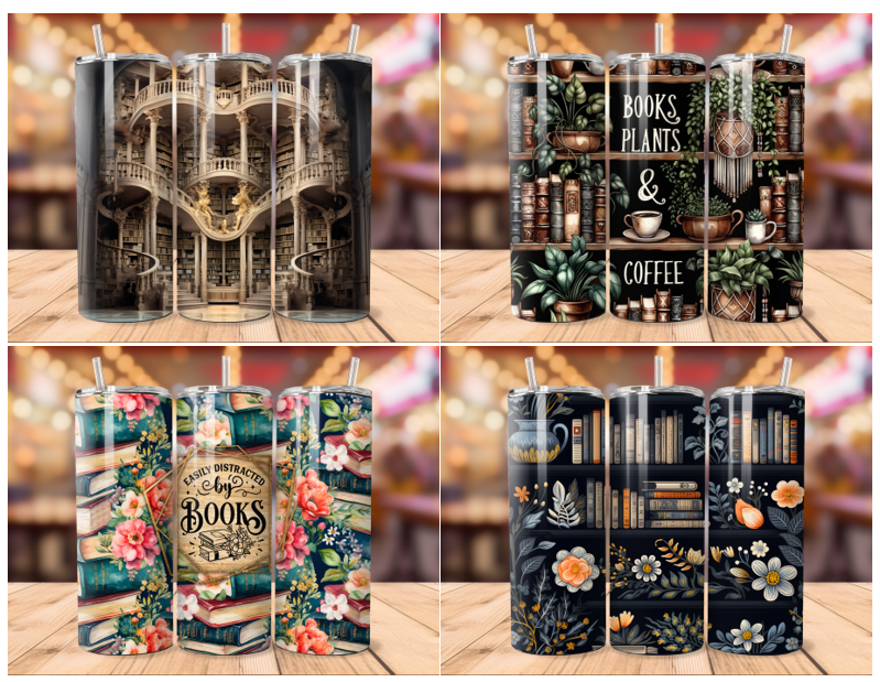 Booklovers 20 ounce Skinny Tumbler