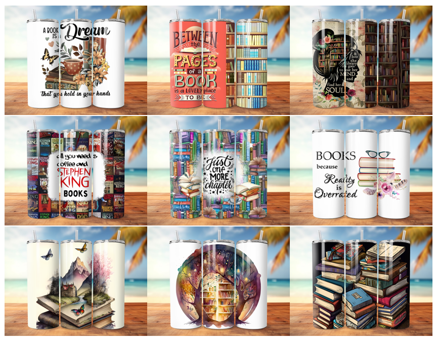 Book Lovers2 20 ounce Skinny Tumbler
