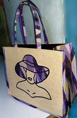 Sac à main _Violet &amp; kaki