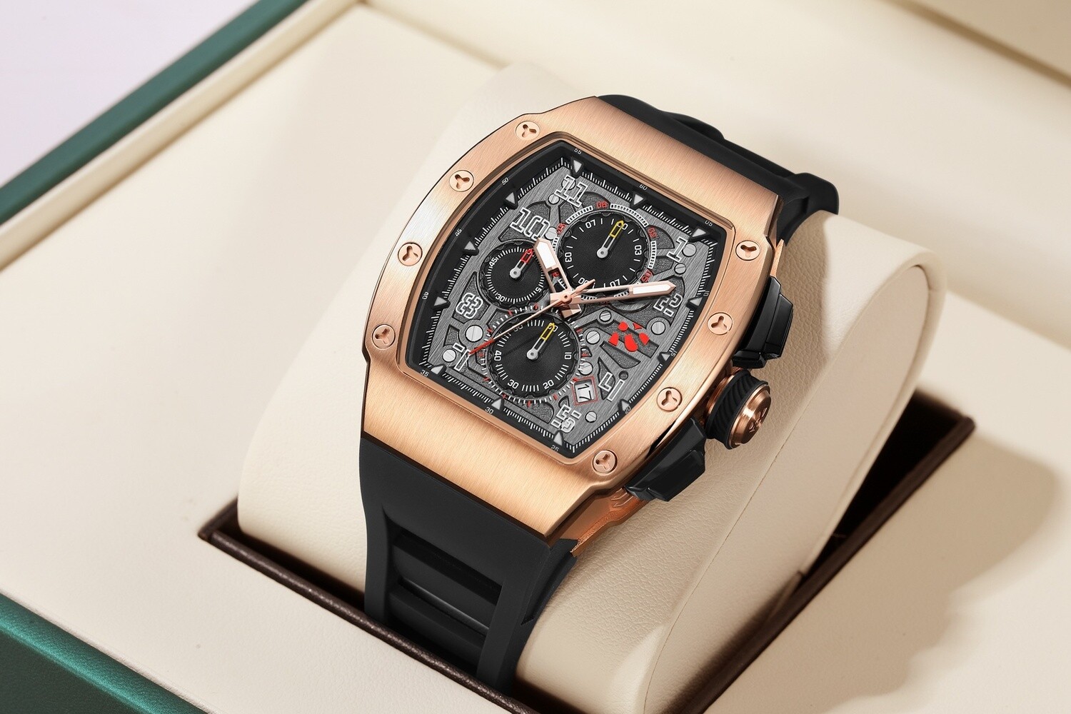 RENNSPORT CHRONO ROSEGOLD BLACK