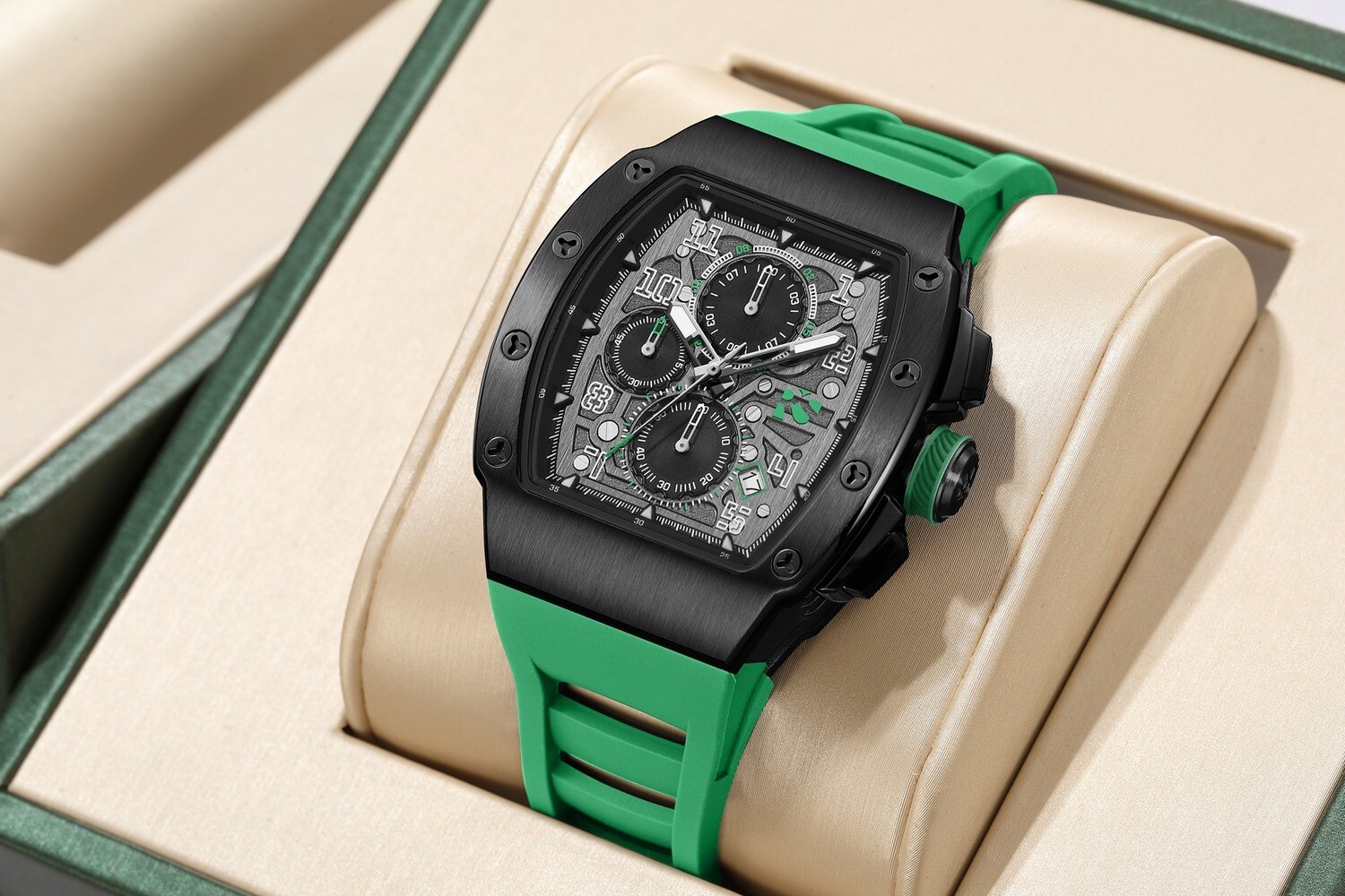 THE RENNSPORT CHRONO BLACK GREEN