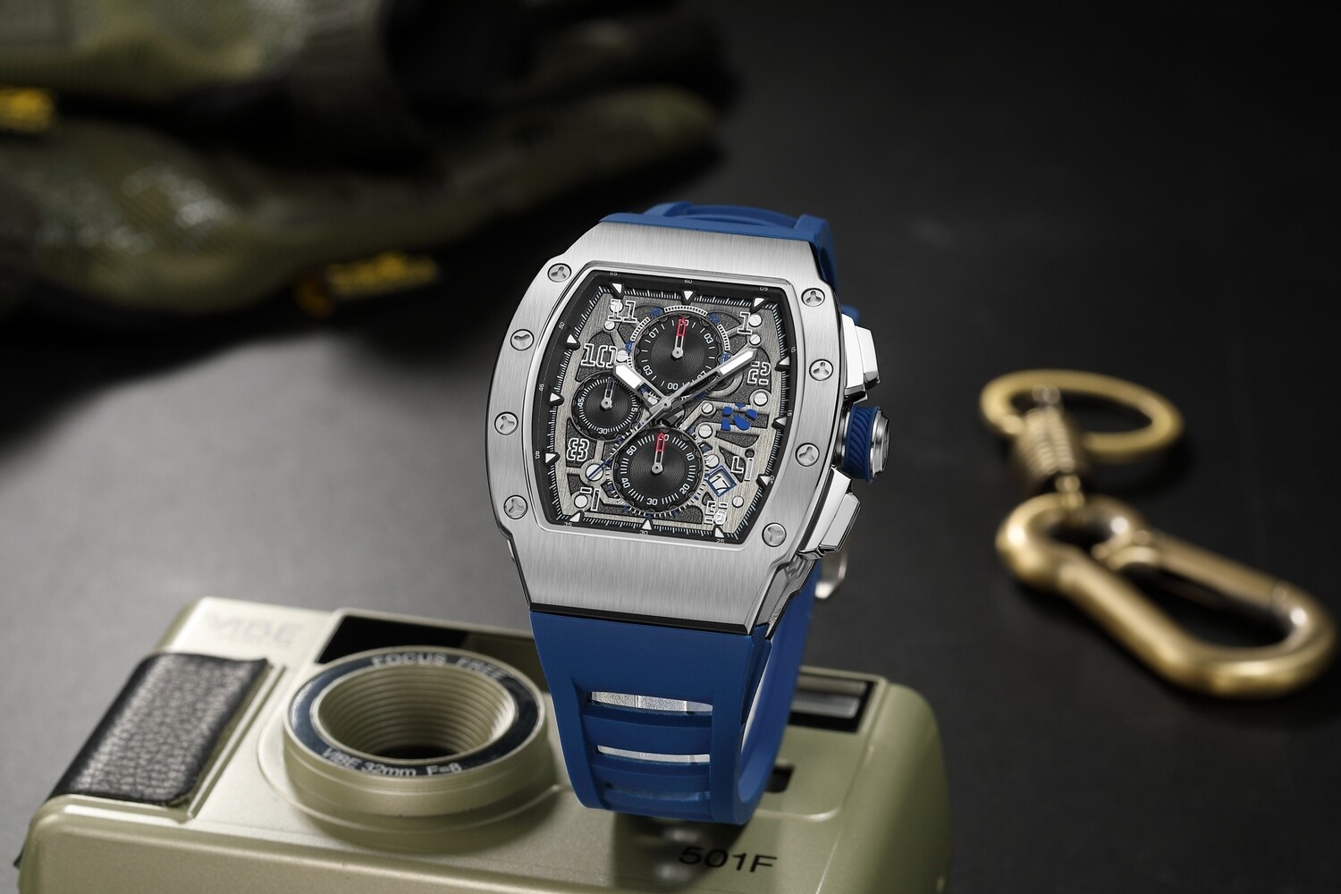 RENNSPORT CHRONO SILVER BLUE