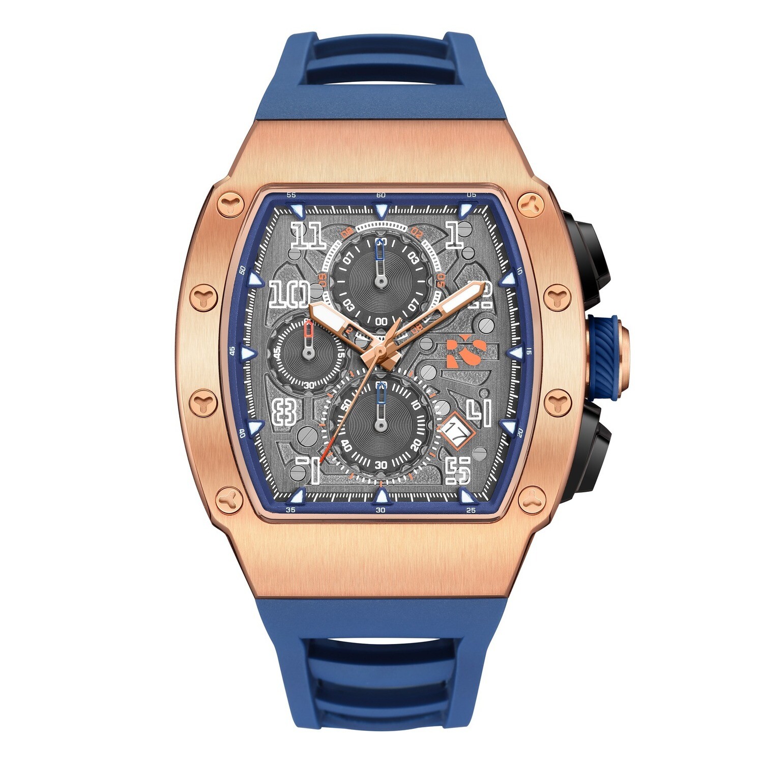 RENNSPORT CHRONO ROSEGOLD BLUE