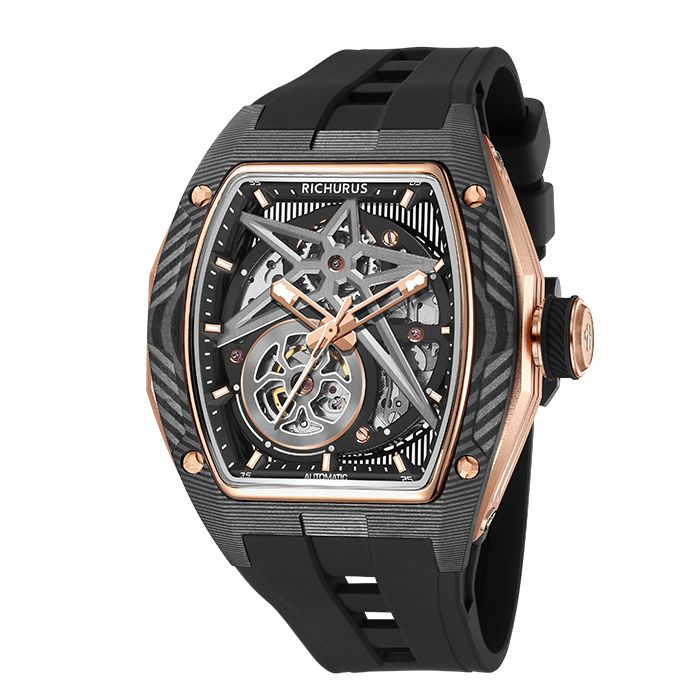 CARBON FIBER AUTOMATIC RS9108 ROSEGOLD