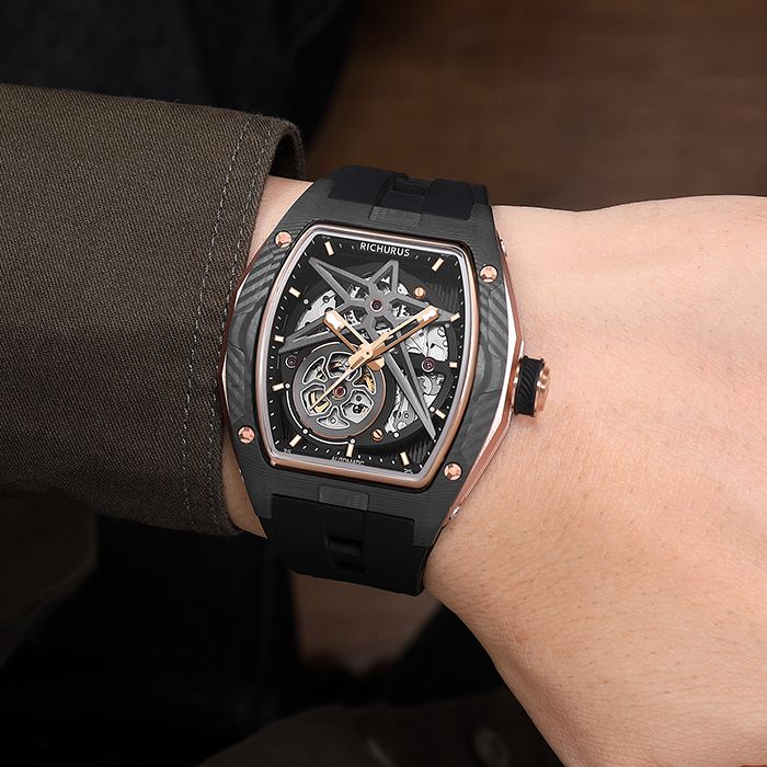 CARBON FIBER AUTOMATIC RS9108 ROSEGOLD