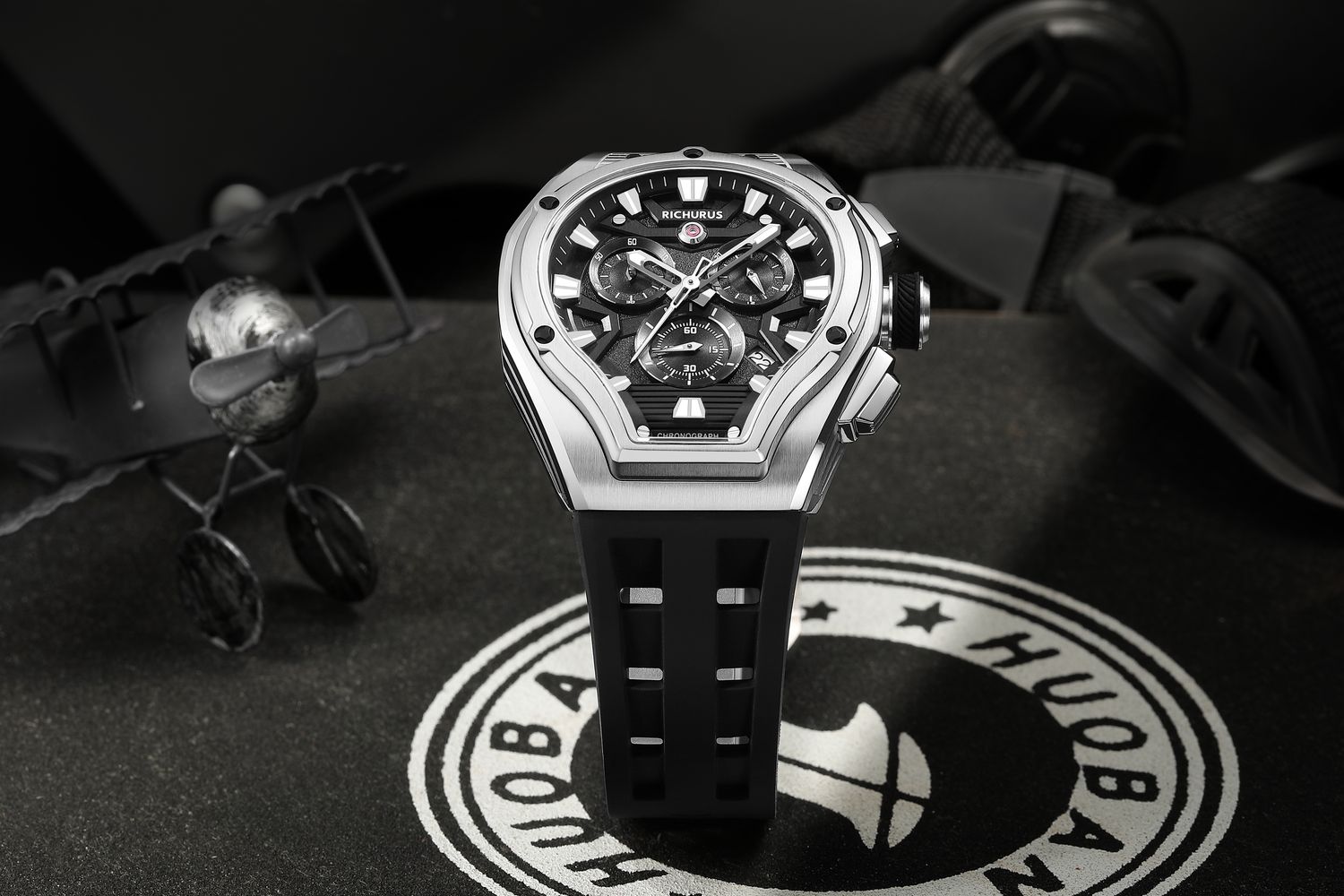 AVIATOR CHRONO RS2 SILVER