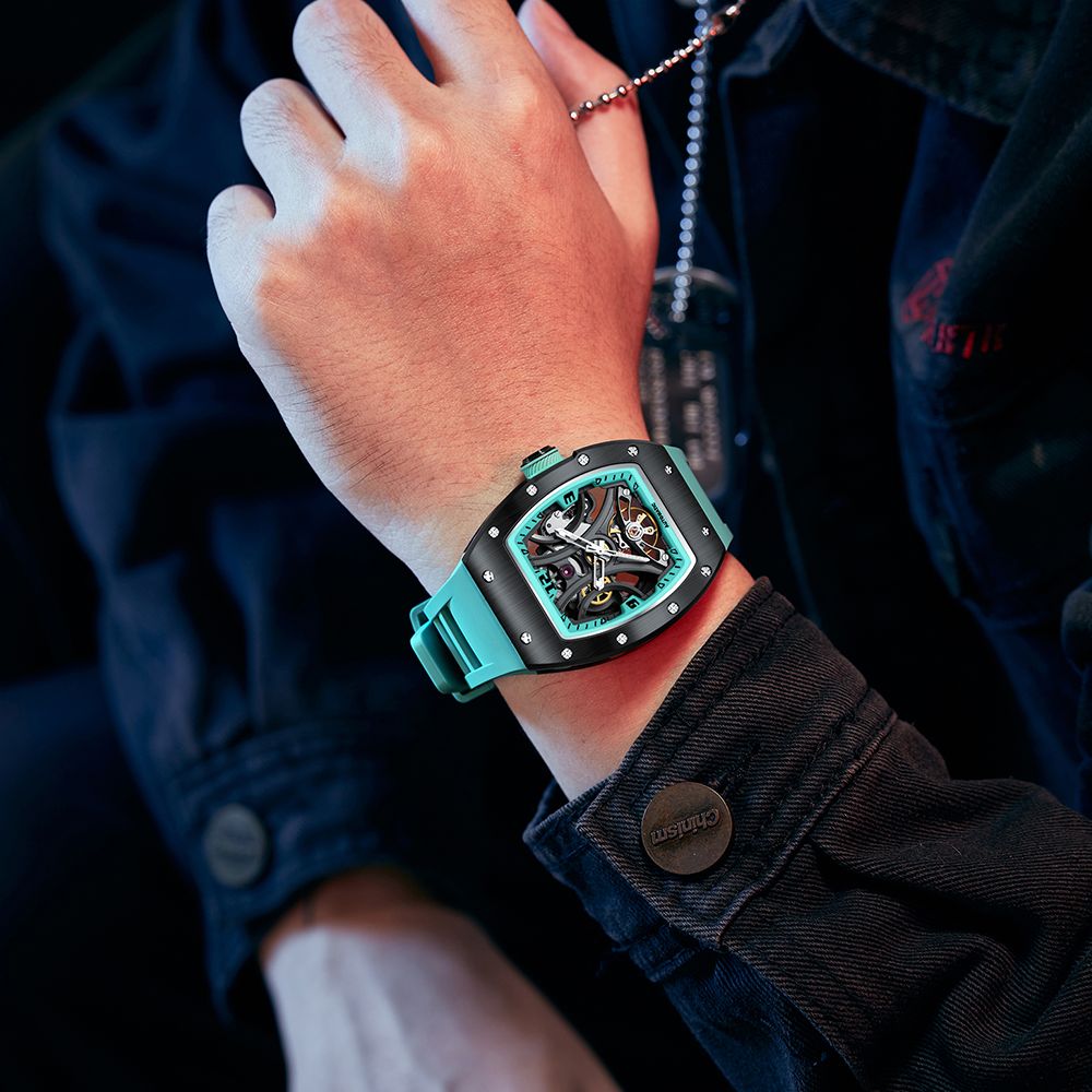 SKELETON 11 AUTOMATIC LIGHT BLUE