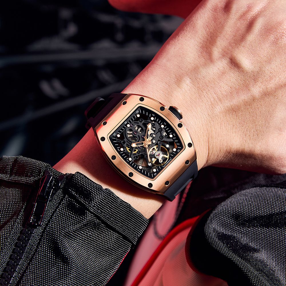 SKELETON 12 AUTOMATIC ROSEGOLD