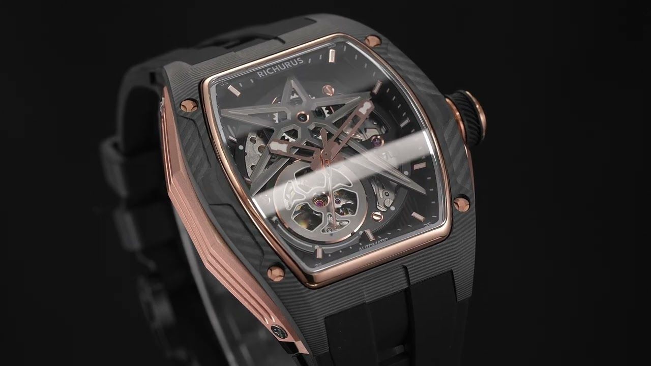 CARBON FIBER AUTOMATIC RS9108 ROSEGOLD