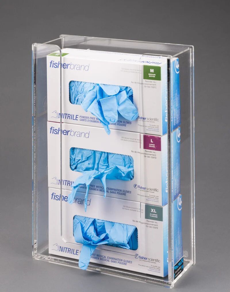Acrylic Glove Box Holder (Wall Mount)