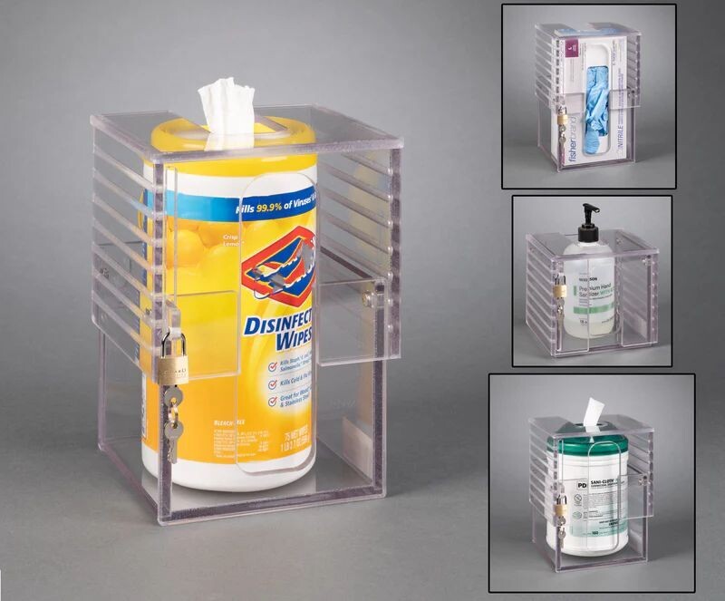 Universal Wipe Cannister Holder-Locking, Adjustable (WIPES NOT INCLUDED)
