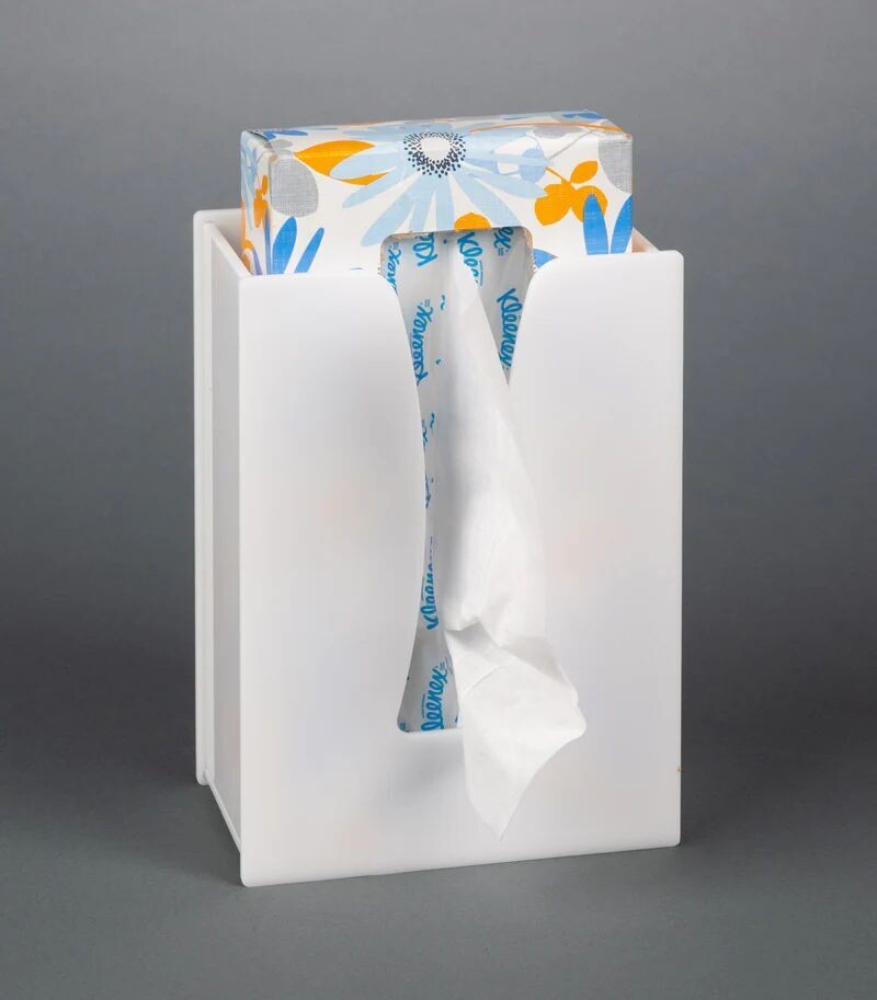 Tissue Box Holder, White