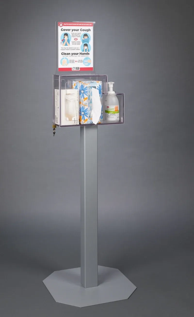 Theft Deterrent/Locking Respiratory Hygiene Station G
