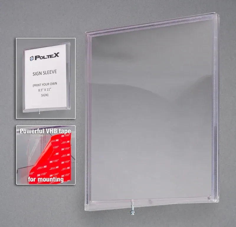Clean Room Liquid Resistant PETG Sign Sleeve