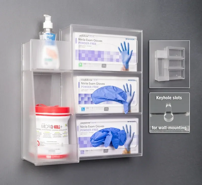 Disinfecting Station-Frosted Acrylic