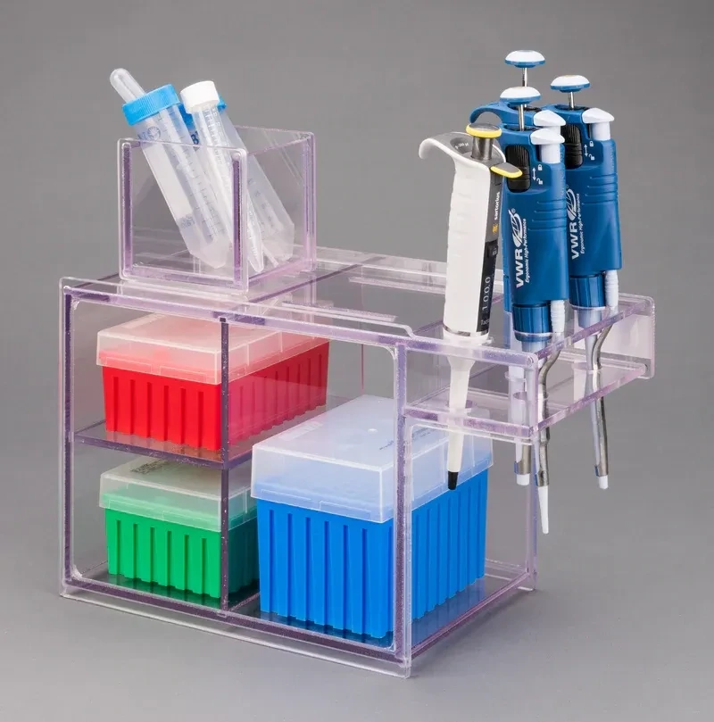 Pass Thru Pipette/Tip Box Holder PETG