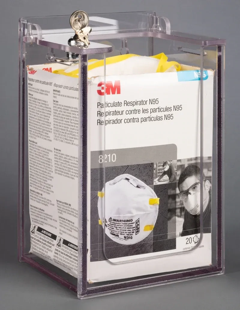 Locking N95 Mask Dispenser