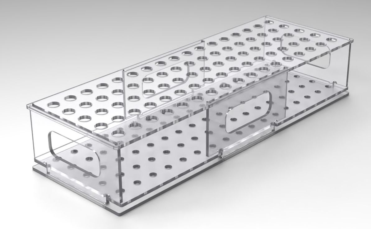 15ml Conical Tube Freezer Rack-7x20in