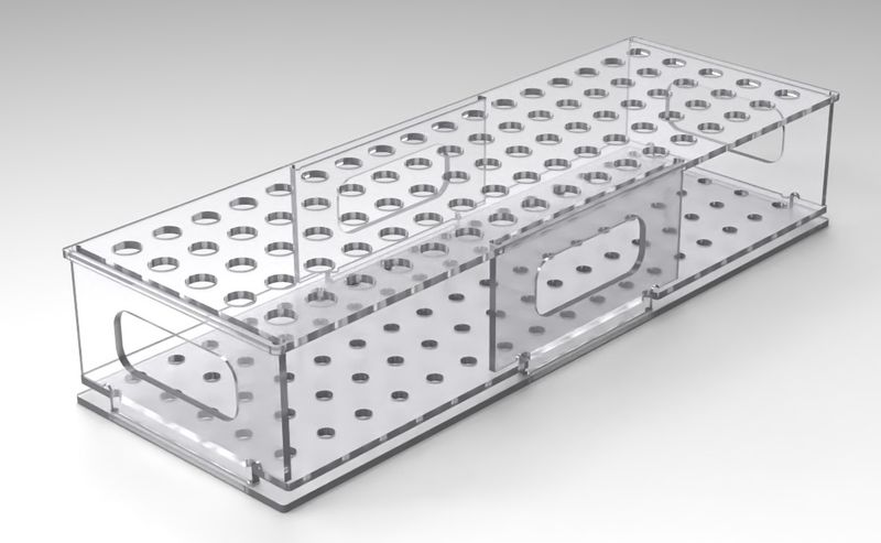 15ml Conical Tube Freezer Rack-7x20in