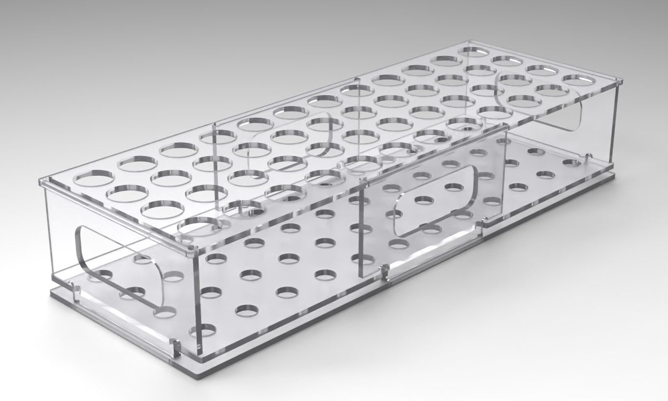 50ml Conical Tube Freezer Rack-7x20in