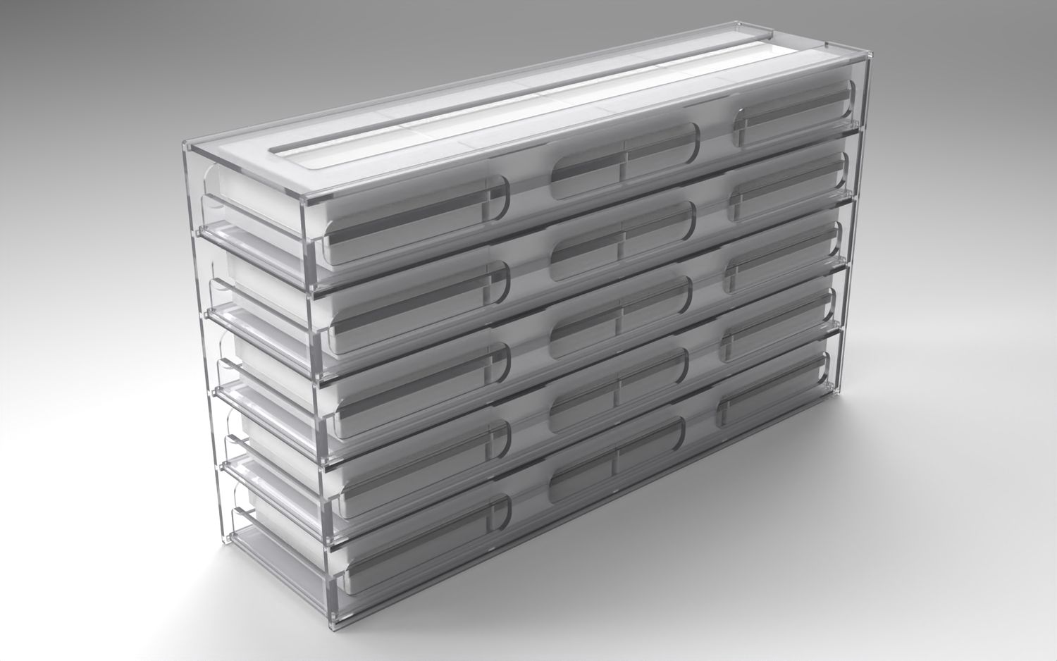 Cold Storage Rack: 5-Tier, 4 Boxes Deep