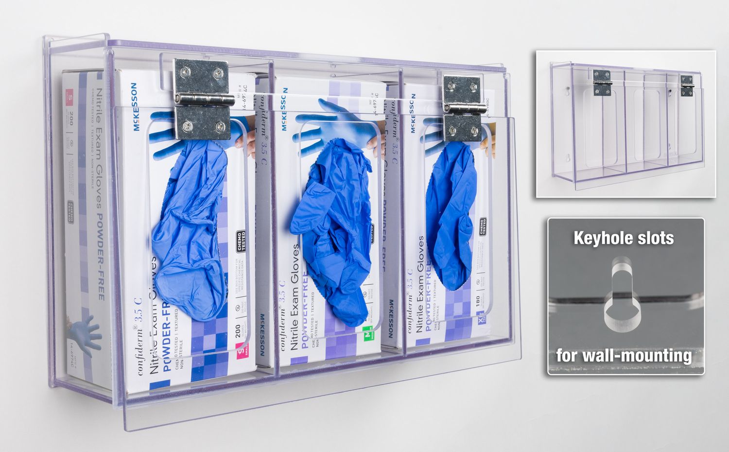 Dust Resistant Glove Box Holder-3 Position