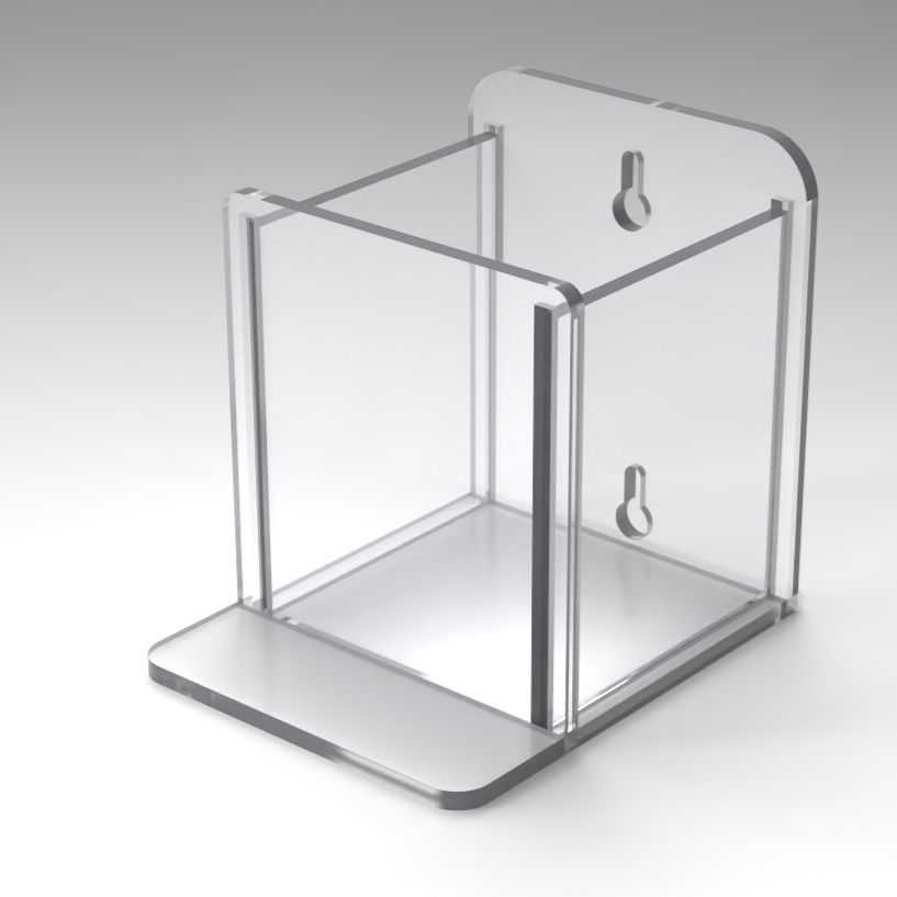 Large Hand Sanitizer Holder, FIXED Drip Tray